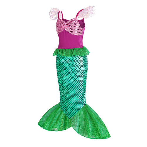 Princess Ariel's Little Mermaid Costume for Kids, Mermaid Dress for Children, Costume for Children's Party Performance