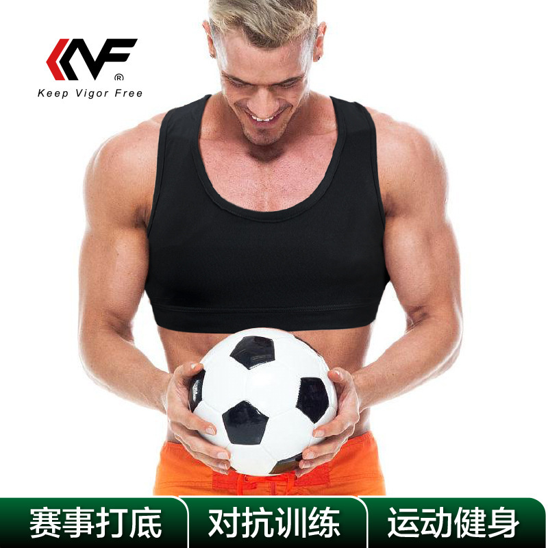 Kvf Men's Running Sports Training Vest for Intense Workouts, Medium-Thick, High-Elastic, Sweat-Inducing, Football League Gear Kvf Men's Running Sports Training Vest for Intense Workouts, Medium-Thick, High-Elastic, Sweat-Inducing, Football League Gear
