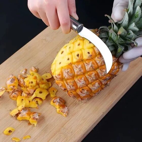 Stainless steel small machete small sickle banana knife cutting vegetable cutting pineapple knife fruit knife jackfruit knife cutting leek knife