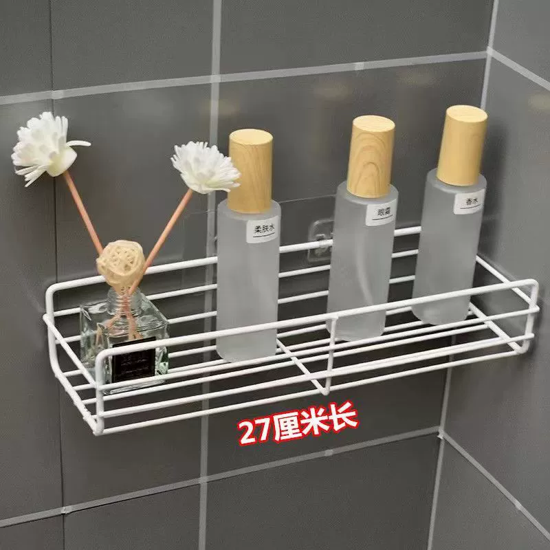 Corner Bathroom Shelf, Wall-Mounted Triangle Rack, Metal Wire Storage, Multiple Sizes