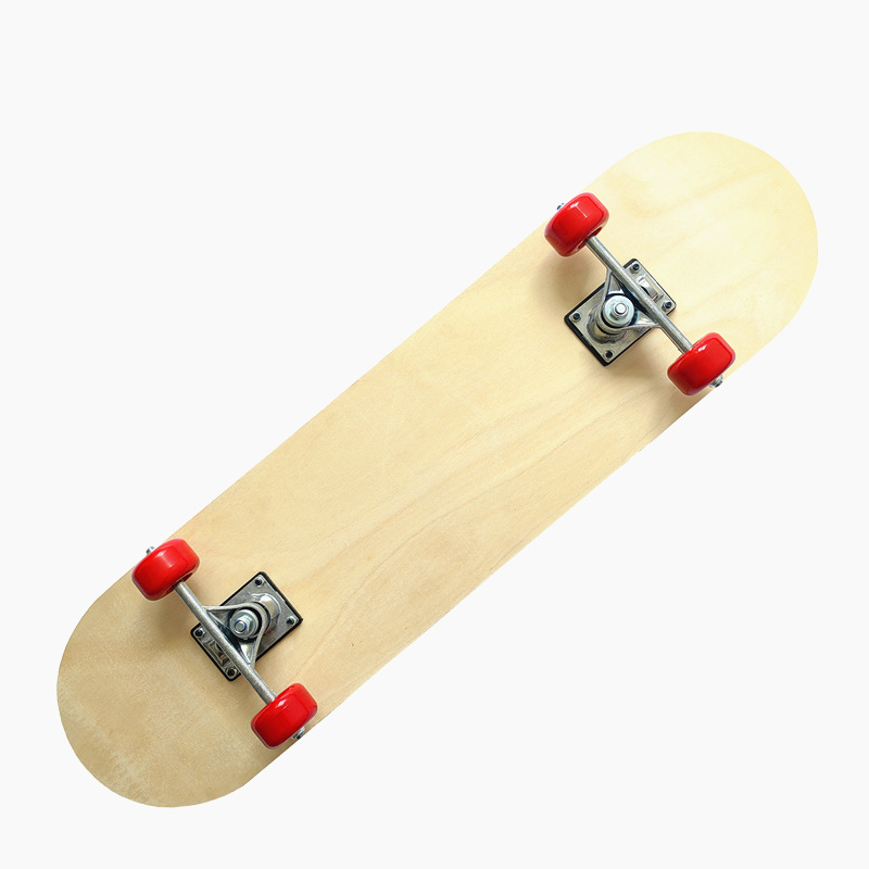定制儿童滑板双面空白板面7层枫木原木色光板通用DIY手绘装饰滑板