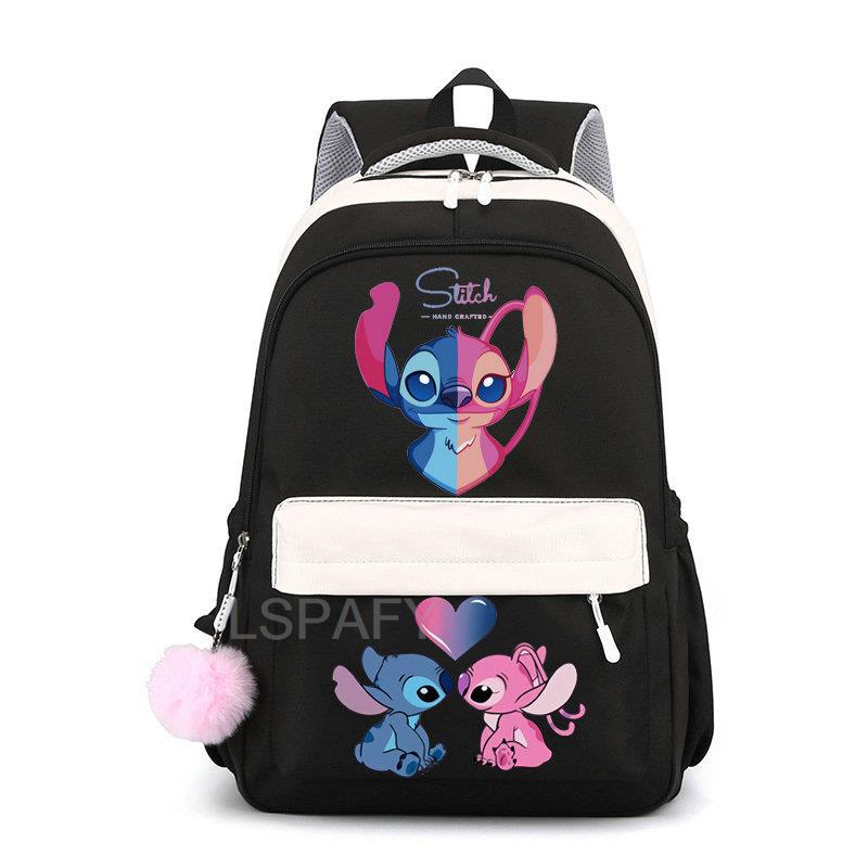 Stitch niños bolso de escuela mochila moda niños mochila de viaje lindo niño niña libro mochila