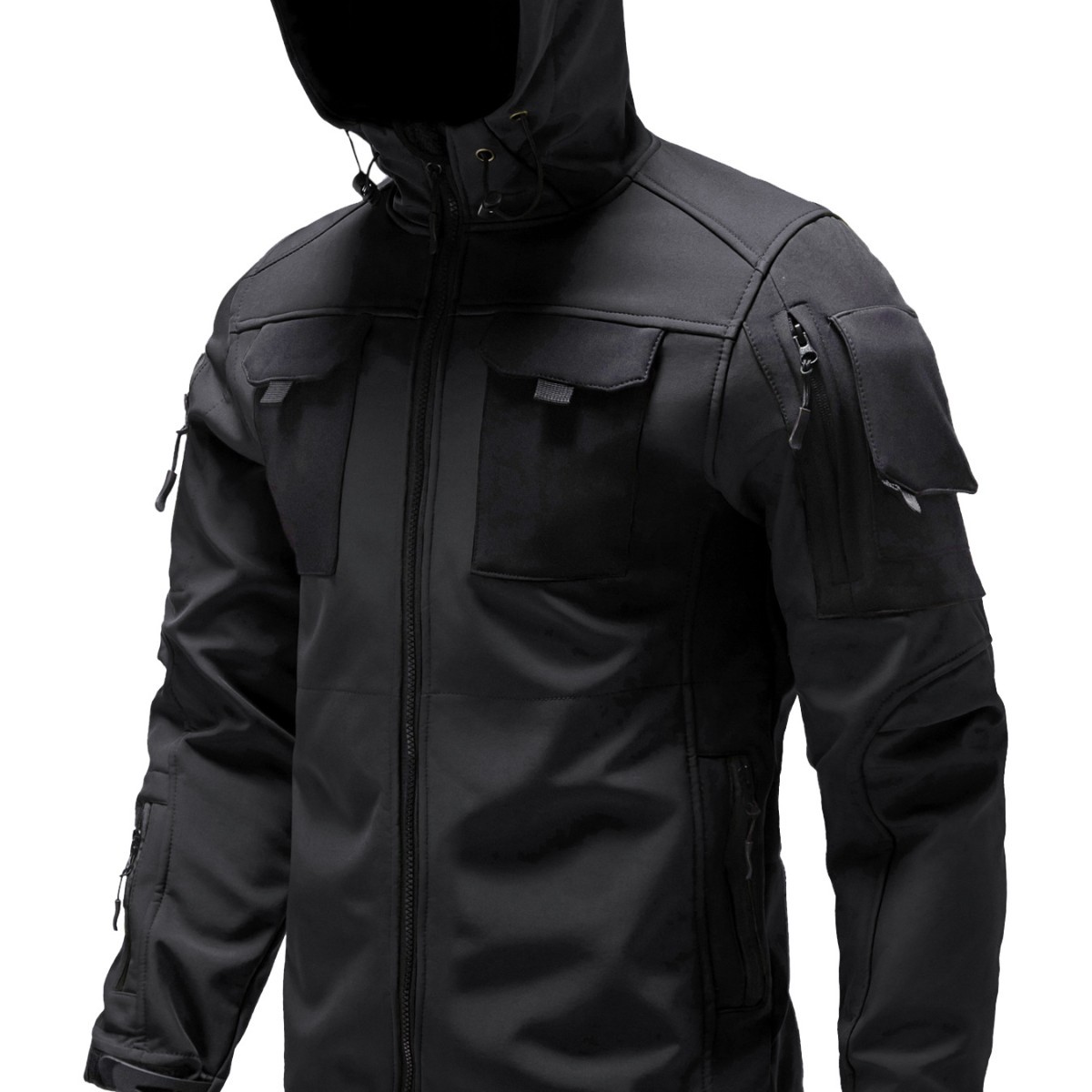 Temu Specializes in Tactical Jackets for Men in Autum, Thickeneded Warm Jackets, Outdoor Military Fans Waterproof Hooded Mountaineering Jackets