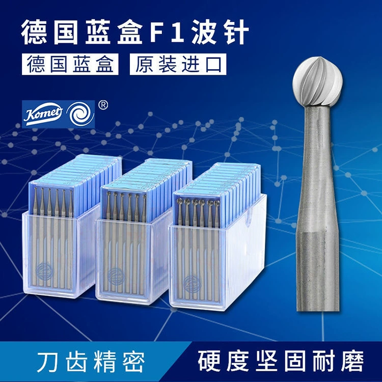 Шариковая игла волновая игла Вольфрамовая сталь гравировальный резак фреза синяя коробка зубная игла Гонг ядерная резьба зубные украшения инкрустация плесень Золотой инструмент
