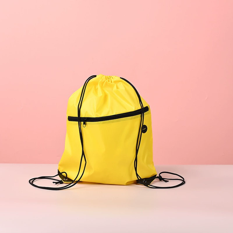 Цветной спортивный рюкзак-мешок из полиэстера 210D с завязками