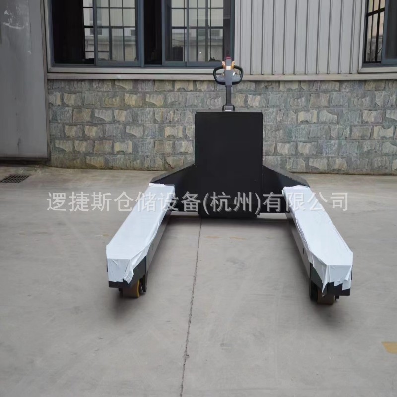 电动搬运车宽支腿叉车液压8吨地牛托盘装卸铲车站驾式托盘搬运车