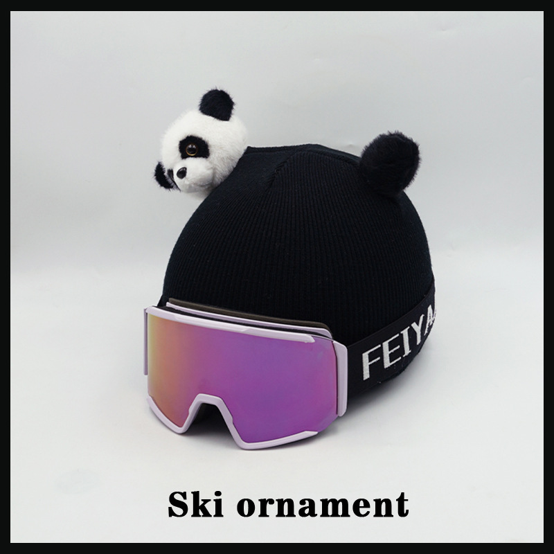 Little Panda Doll Helmet Decoration Accessories
