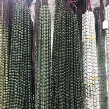 翡翠油青珠手工编织项链观音佛吊坠挂绳男女油青玉珠挂链绳