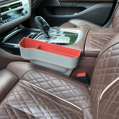 Storage Box, Thick Cotton Version, Car storage bag/box - grey-main-driver-211-31