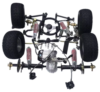 Motorcycle frame: accessories: front suspension, steering - 48v500w-with-6inch-tires-controller