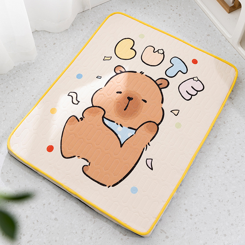 Primavera y verano para gatos refrigeración estera de látex de dibujos animados para perros verano para dormir estera de perros perros