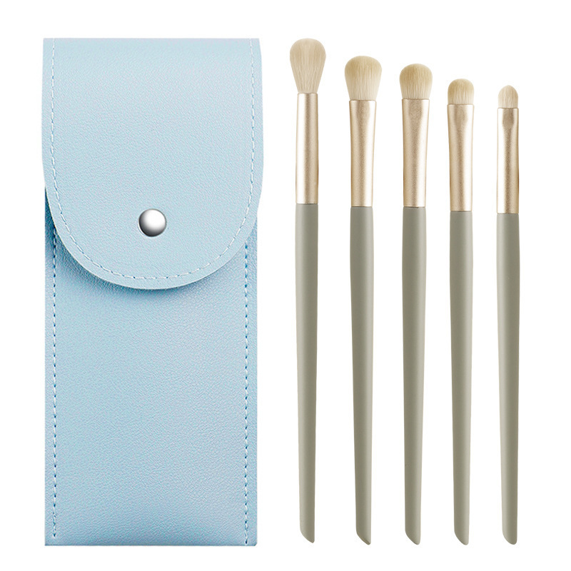 인기 하늘색 5개 아이브러시(섬유모)