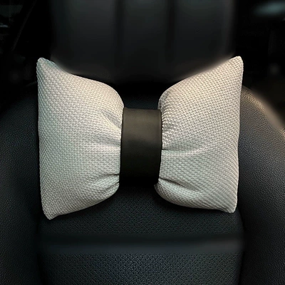 Cushion, Stereo Cute Cat Cartoon, Cute: Seat cushion, seat cover - one-headrest-black-belt
