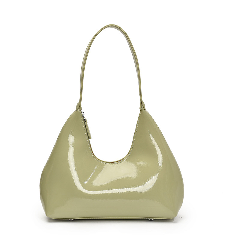 Bolso de axila con textura transfronteriza 2025 primavera nuevo bolso femenino bolso de alta calidad brillante bolso de hombro diario