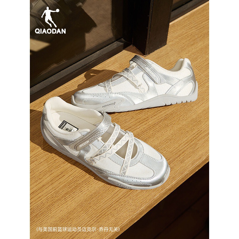 Jordan Thin Cake V2 Women's Casual Shoes 2026 Summer New Mesh Breathable Sports Shoes Mary Jane Silver Dance Shoes Jordan Thin Cake V2 Women's Casual Shoes 2026 Summer New Mesh Breathable Sports Shoes Mary Jane Silver Dance Shoes