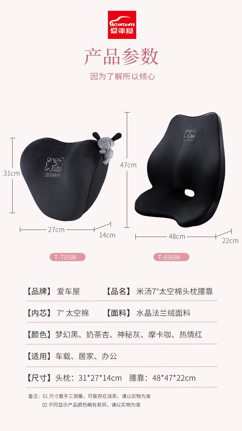 Car House Waist Cushion Office Chair Back Cushion Car Waist Cushion Pregnant Women Waist Pillow Seat Pillow Backrest