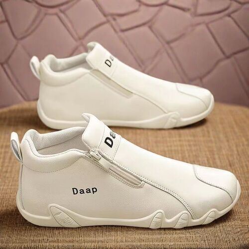 2024 New Korean Style Trendy Summer Men's Shoes Thick Sole Men's White Shoes Breathable Versatile Height Increasing Sports Casual Shoes