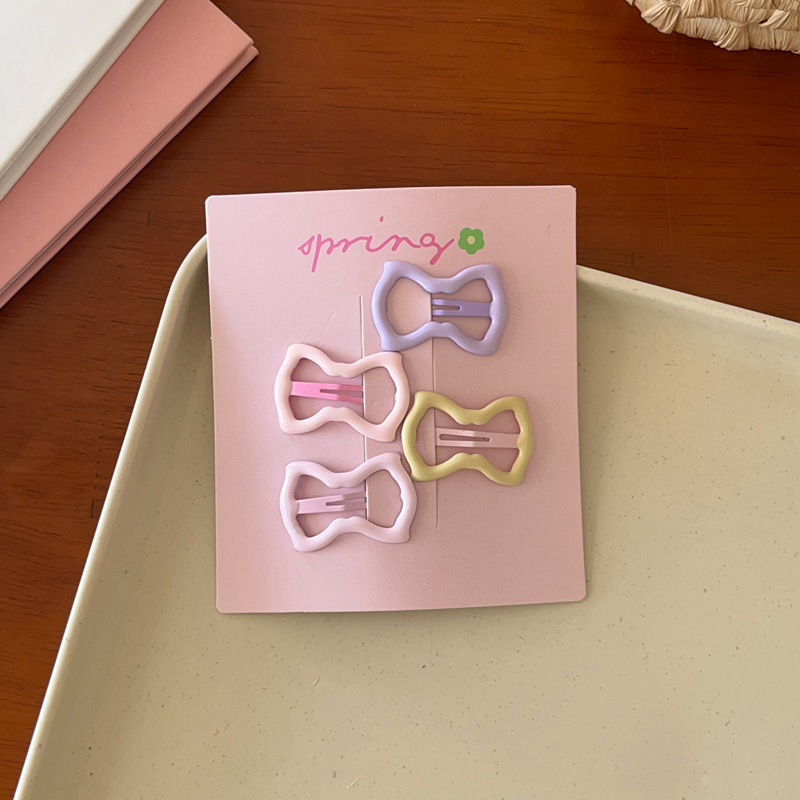 3#bow style 4-piece set (with cardboard packaging)