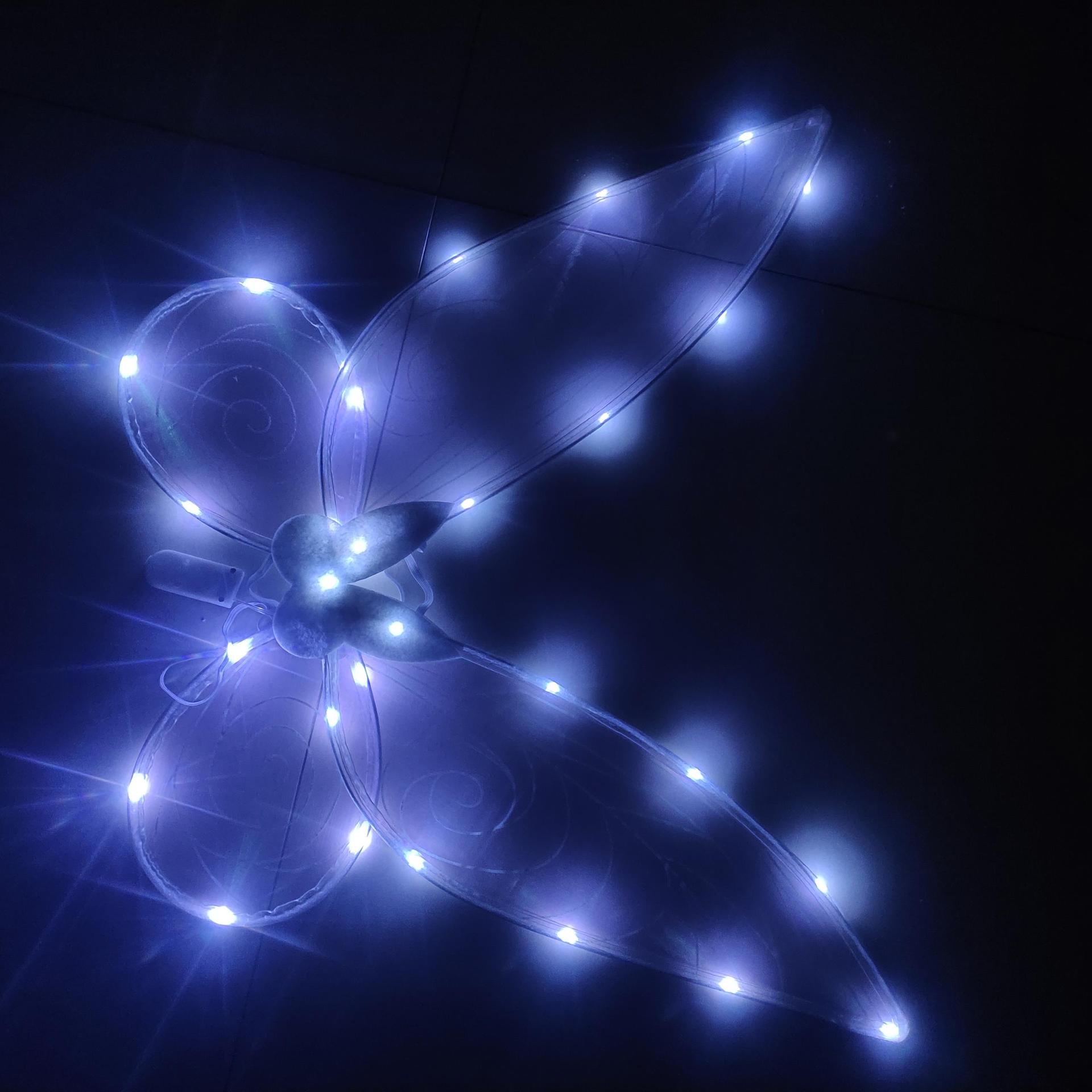 Alas de mariposa elfo transfronterizo plegable colorido alas de Ángel grandes niños adultos accesorios de rendimiento del Festival