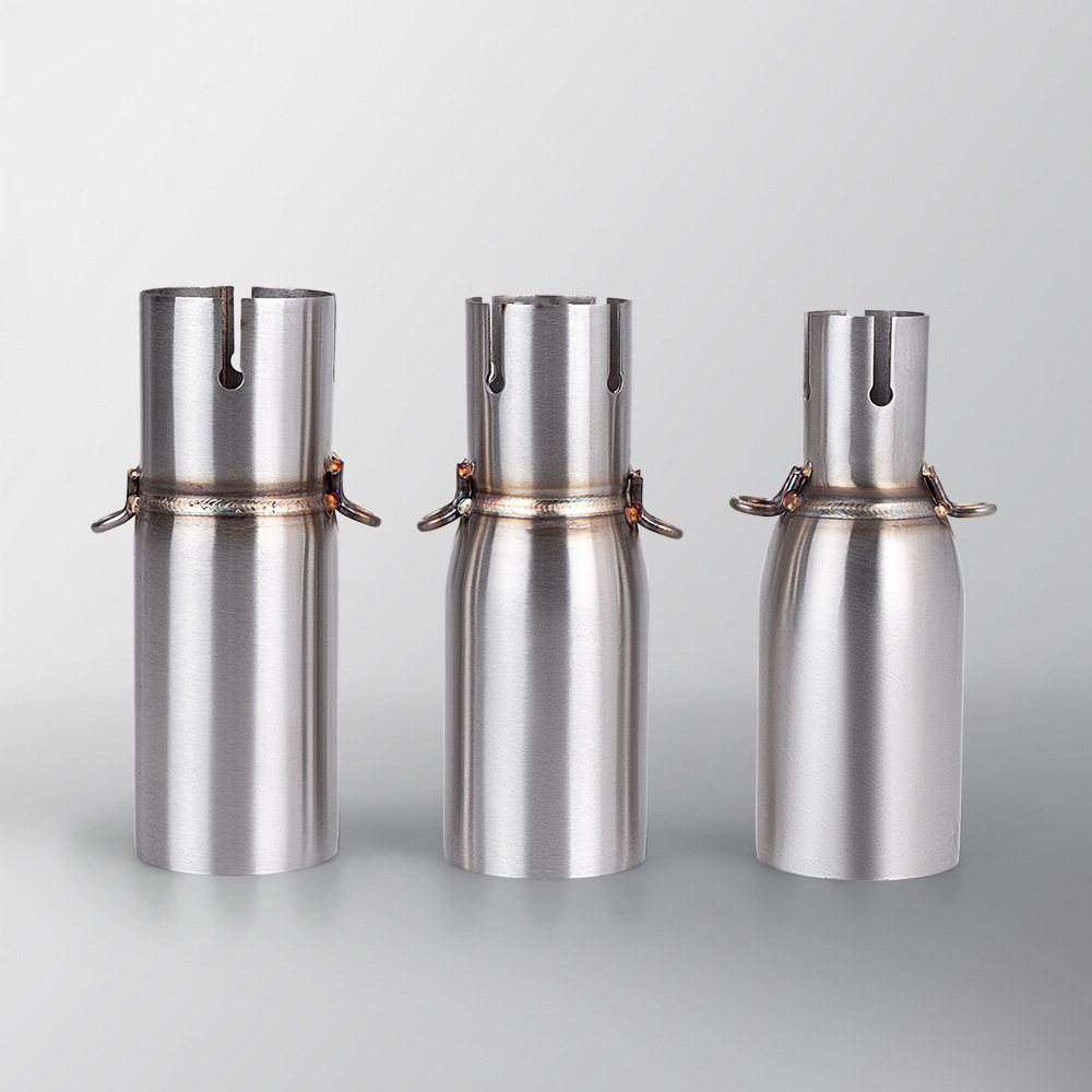Little Ninja Middle Exhaust Pipe Motorcycle Modification Middle and Tail Section 28-45mm to 51mm Non-Destructive Installation