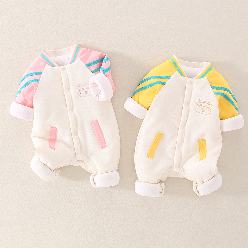 Children's winter fleece keep warm overall for new born