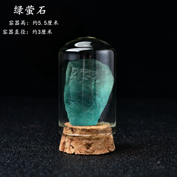 Green fluorite bottle