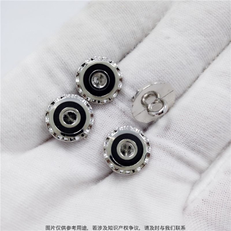 萝莉服纽扣 呢大衣装饰扣 冬装袖口钮扣 花边圆形扣子 镶钻手缝扣