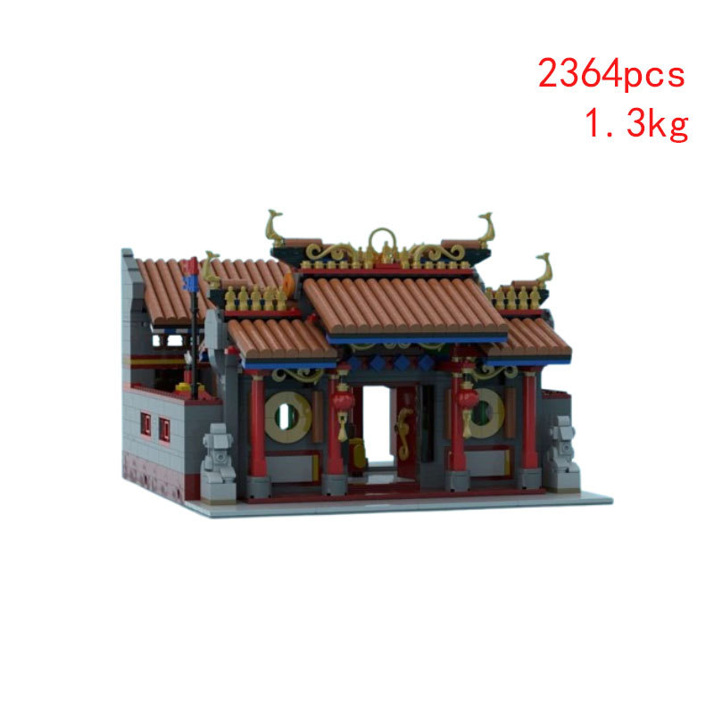 Jeu de construction à assembler en petites pièces MOC-162638, représentant un paysage urbain moderne. Disponible en stock. Vente transfrontalière. Très populaire. En stock._voghion.com