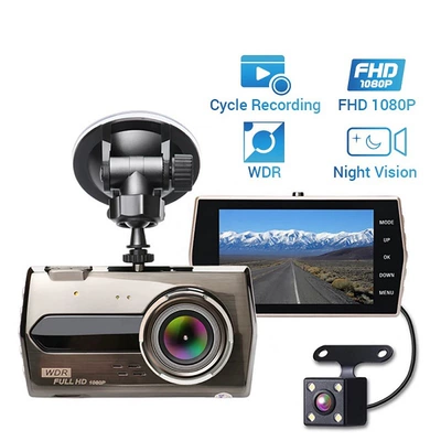 New Car Dashcam with High-Definition Front and Rear Dual Recording and Reversing Image
