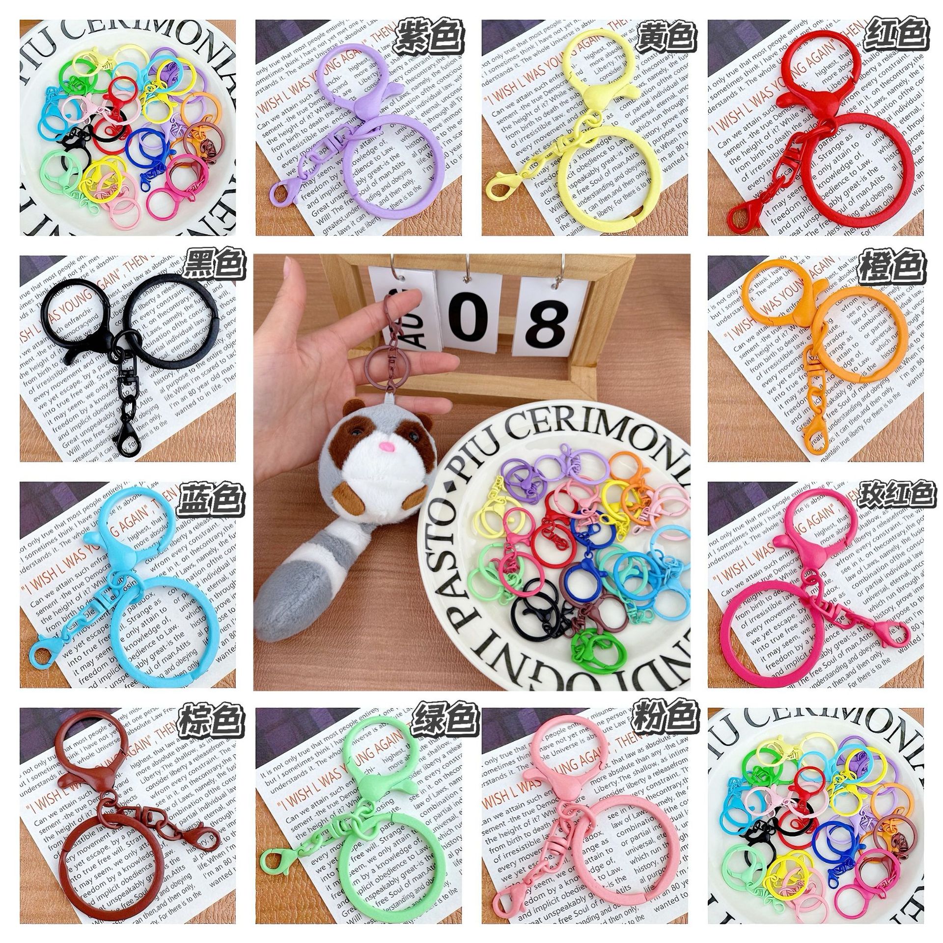 Juguete de peluche transfronterizo Qiwei bolsa de oso llavero colgante de mapache hombres y mujeres pareja llavero muñeca