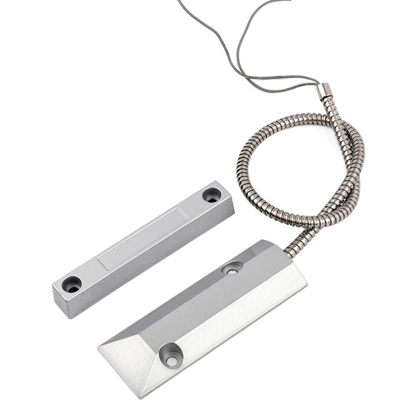 Магнитно-индукционный детектор металлической двери Проводной магнитный датчик раздвижной двери Огнеупорный Противоугонный дверной магнитный сигнальный выключатель