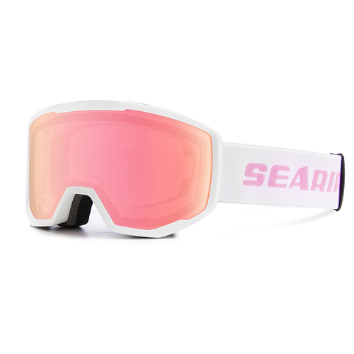 SEARIPE Xueyipai cylindrical ski glasses for men and women, single and double board ski goggles, double-layer anti-fog ski equipment