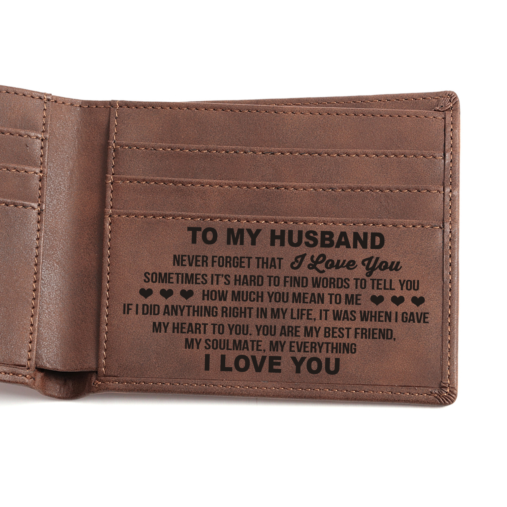 VP café para hombres, cartera de cuero PU, comercio exterior, grabado láser, cartera de grabación negra, regalos de Navidad.