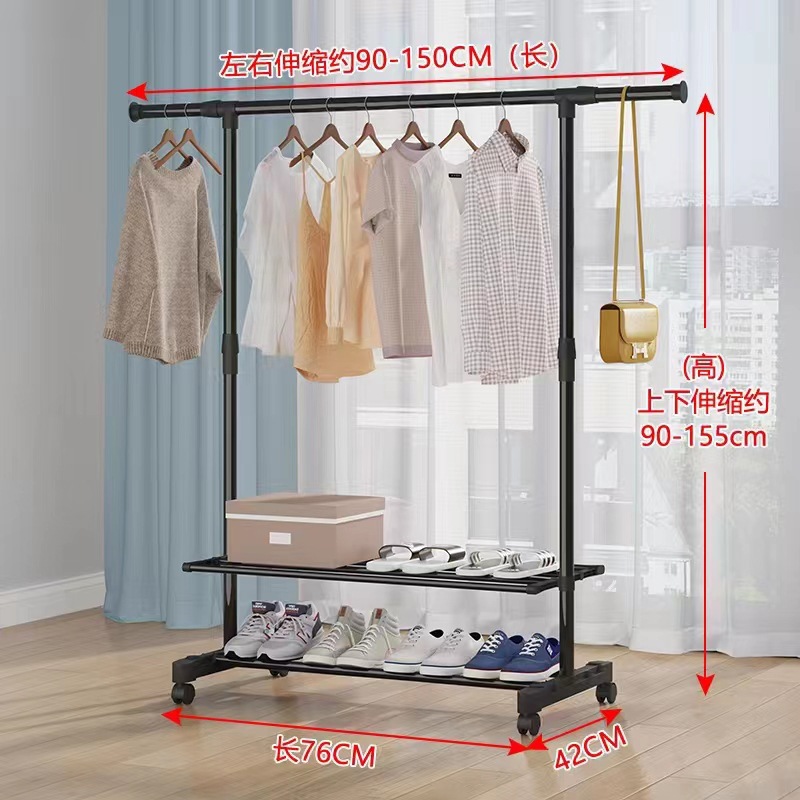 단일 막대 개폐식 2 층 범용 휠