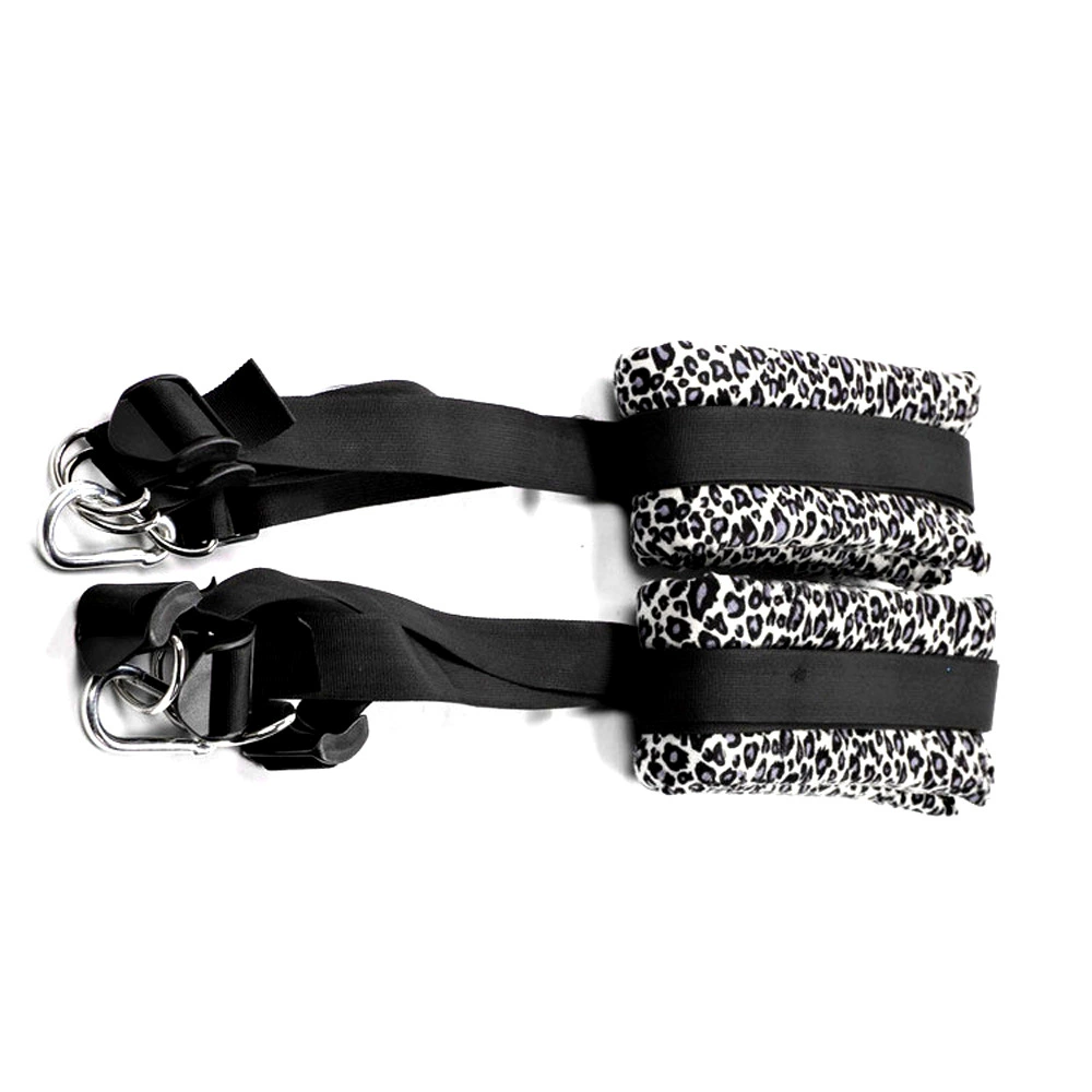 SM sex leopard pattern Qiuqian 4th generation cushion suspended swinging legs binding binding binding adult sex love supplies