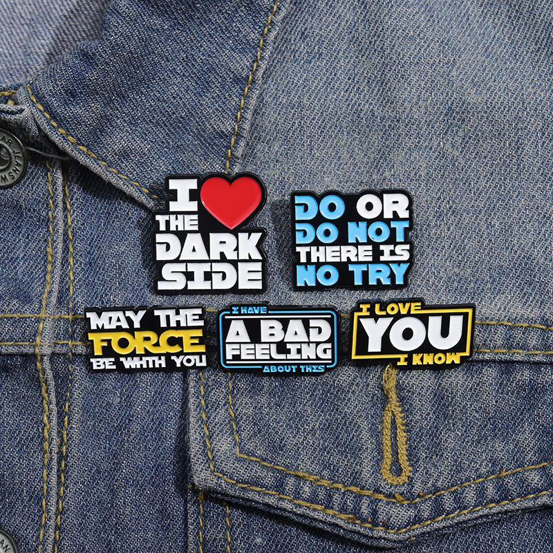 Simple Style Pin Letter Alloy Stoving Varnish Unisex Brooches display picture 3