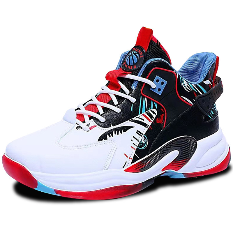 Zapatos de baloncesto comercio exterior al por mayor otoño nuevo estilo de moda versátil zapatos de hombre estudiantes de tamaño grande rebote ligero zapatillas respirables