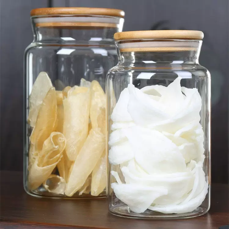 厂家现货供应玻璃茶叶密封罐收纳瓶陈皮储存罐玻璃青柑药材储物罐