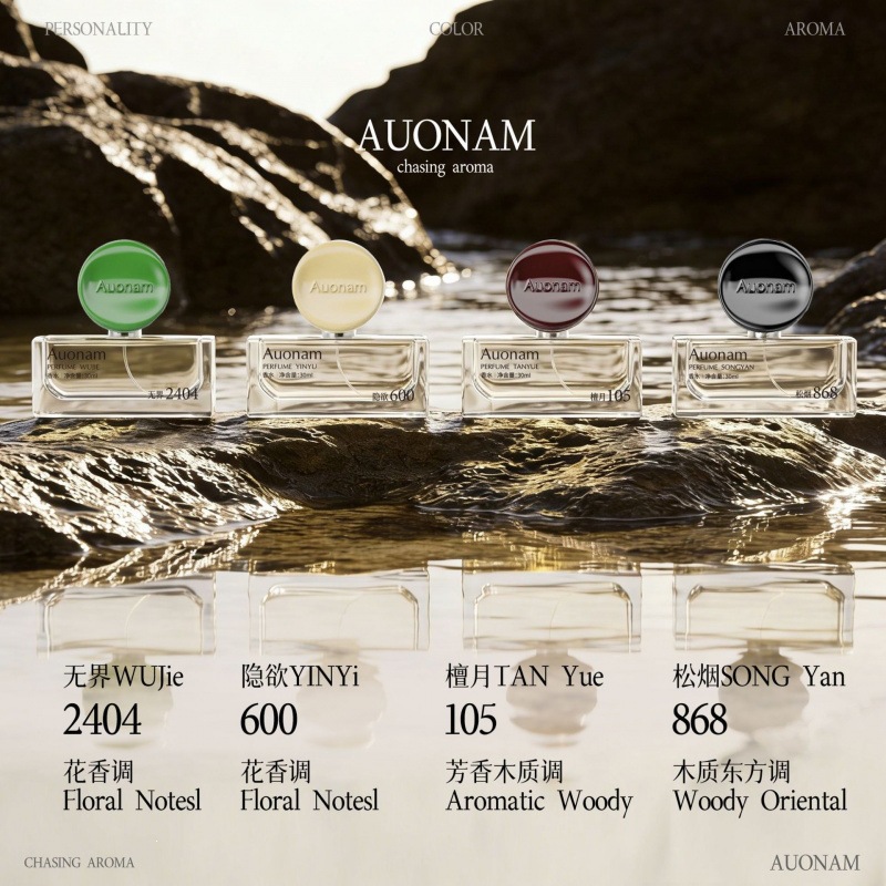 Auonam perfume features classic scents, long-lasting fragrance, high-end charming aroma, fresh and elegant, and is supplied by the manufacturer