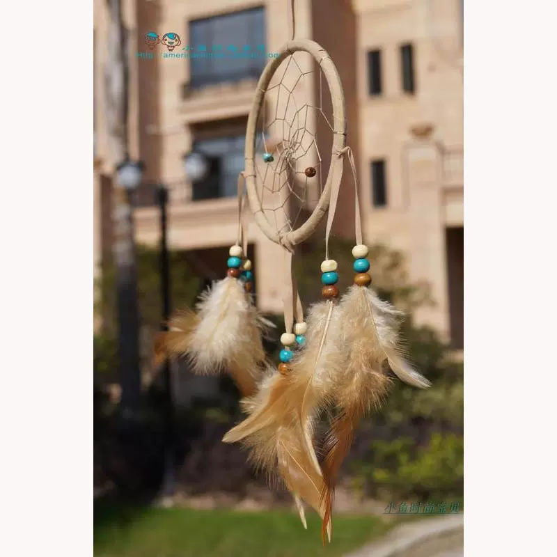 dream catcher汽车挂饰吊饰 印第安捕梦网车内后视镜创意装饰品