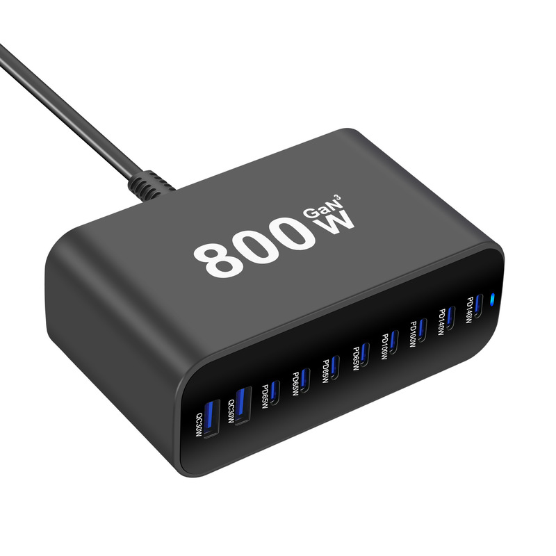 新款800W氮化镓桌面充 跨境专供800W多口PD充电器 800W澳规适配器|undefined