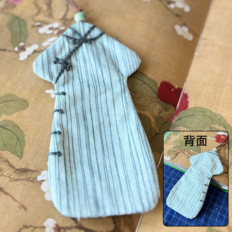 Cheongsam retro estilo de la República de China marcadores bordados a mano bolsas de material diy bolsas de bordado lu creativas para estudiantes colgantes de regalo