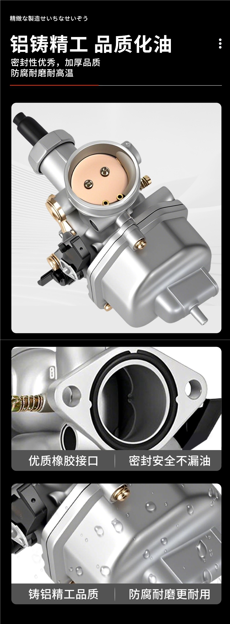 Motorcycle Cg125 150 Universal Carburetor Men's Qianjiang Zongshen Loncin Jialing Three-Wheel Pz26/27/30