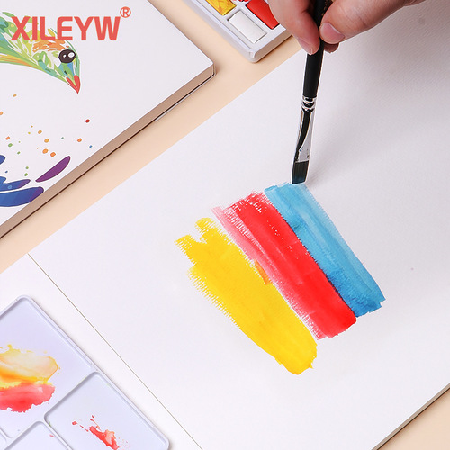 Xile 16k watercolor book 300g watercolor paper 30 sheets medium coarse grain glue bound A4 watercolor gouache illustration