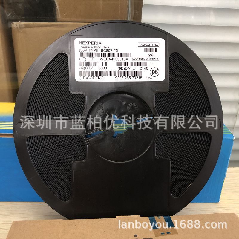 现货 贴片三极管 BC807-25 封装SOT-23 丝印5BW 全新原环现货