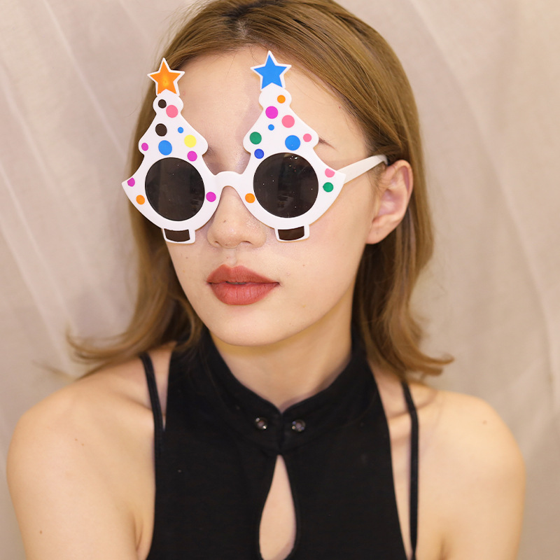 Marcos de Lentes Divertidos de Navidad de ABS Decorativo para Fiesta de Navidad