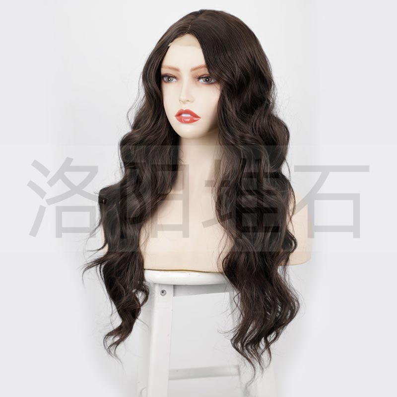 Perücken Europäische Und Amerikanische Damen Perücken Kleine Spitze Vordere Spitze Mittlere Lange Lockige Haare Chemiefaser Kopf Bedeckung Lace Wigs Perücke display picture 6