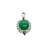 Emerald pendant solar-powered suitable for men and women jade, internet celebrity, ice imitation, 18mm, wholesale