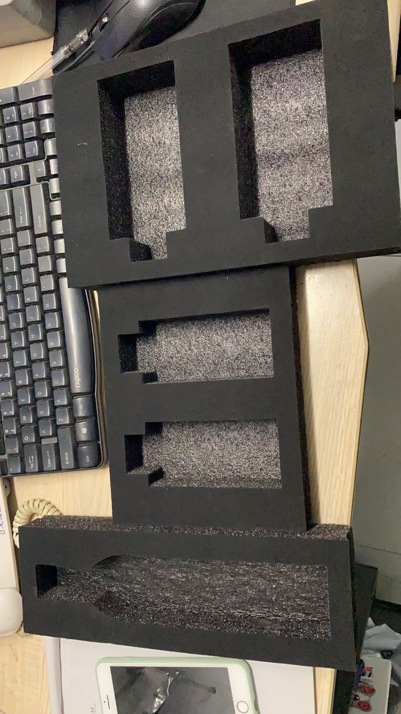 厂家供应黑色EPE表绒布包装泡沫/酒瓶包装勺子快递包装泡沫