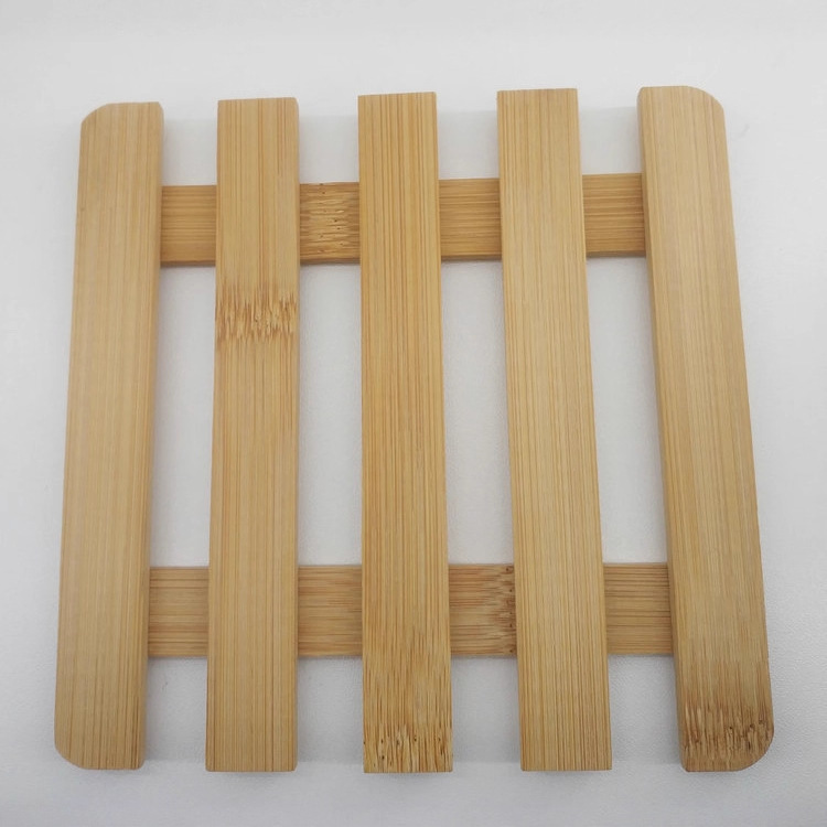 Mesa de comedor aislamiento almohadilla de arena Estera de bambú vajilla taza de té Estera de bambú taza de té plato de Bambú